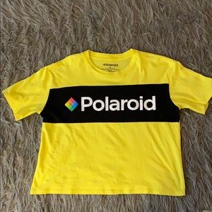 💛Cropped Yellow Polaroid Shirt💛